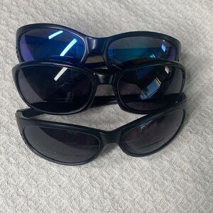 3 pairs Costa Del Mar polarized sunglasses